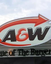 Elliptical A&W Signage